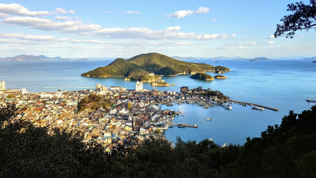 583段の果て 鞆の浦一望