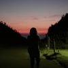 この日も夕焼けを見に海岸へ