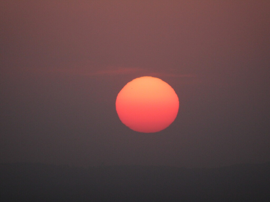 砺波の夕焼け