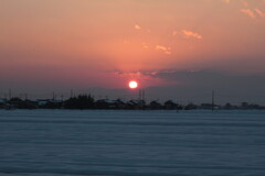 故郷の夕暮れ