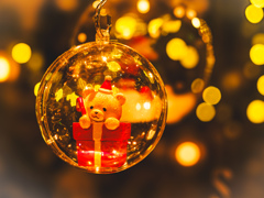 ガラスの中から『Mary Xmas！』