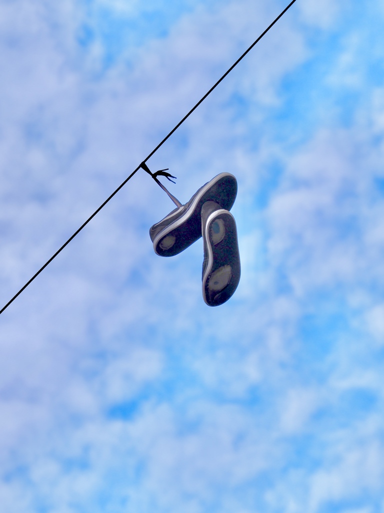 shoes in the sky