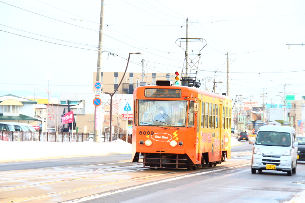 函館市電 8009EneOne号【LED表示】