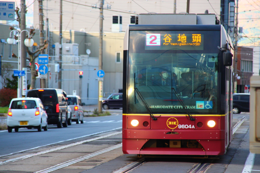 函館市電 9604A らっくる号 赤