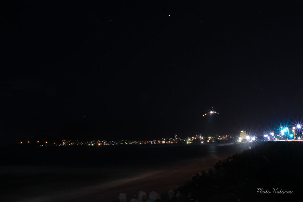 啄木小公園から見る函館山　夜景