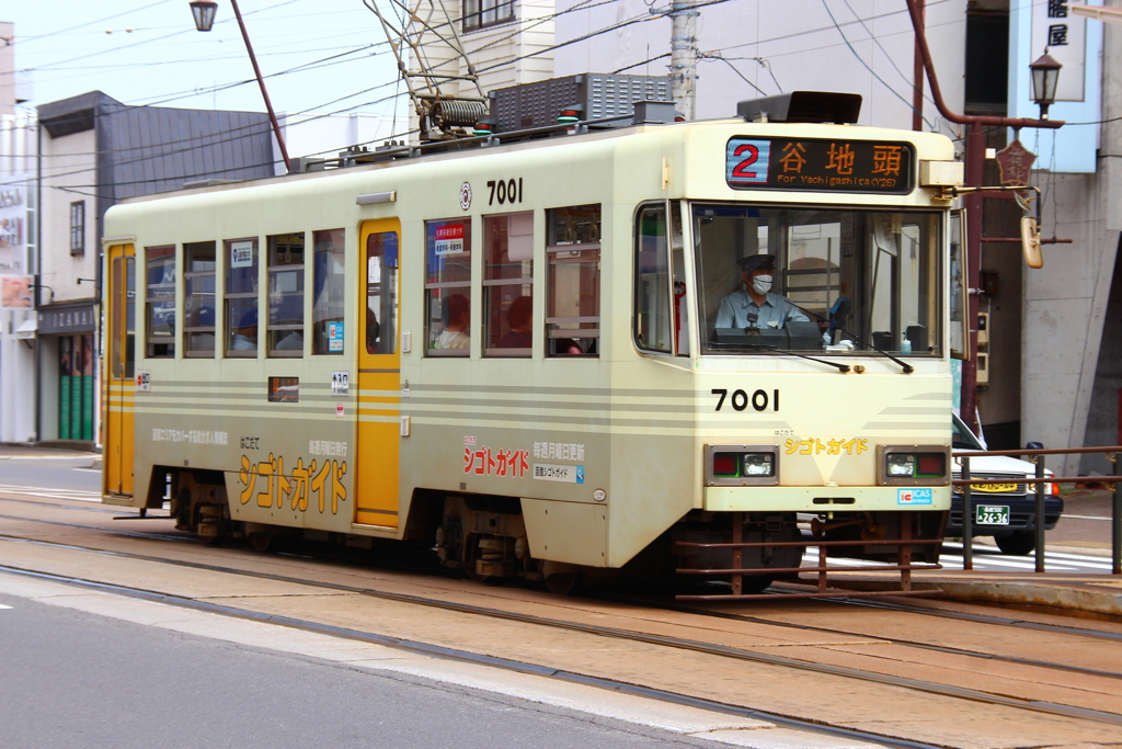 函館市電 7001はこだてシゴトガイド号【LED表示】
