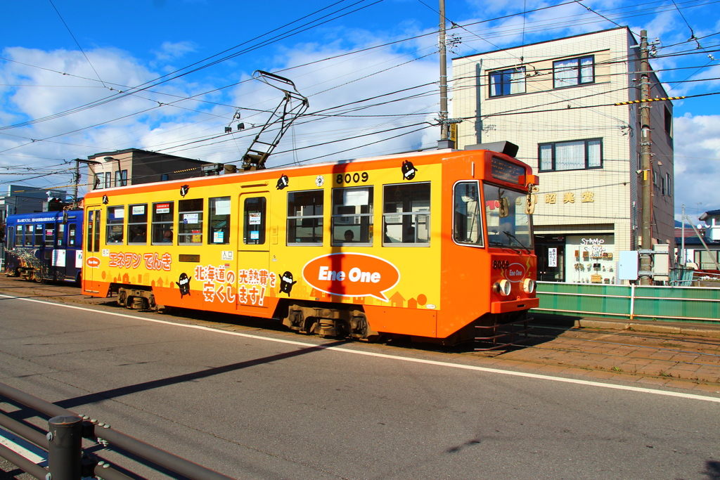 函館市電 8009 Ene One【LED表示】