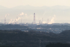 四日市コンビナート朝景