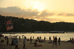 タイ　プーケットの夕暮れ