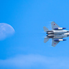 月とイーグル（24年小松航空祭）