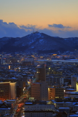 五稜郭夕景　縦