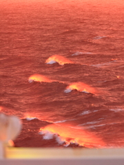 新日本海フェリーからの夕日