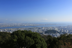 眉山公園展望台より