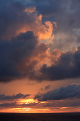 新日本海フェリーからの夕陽