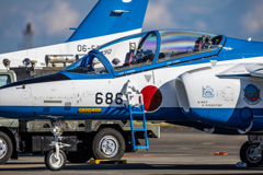 浜松航空祭2023　ブルーインパルス　演目終了後