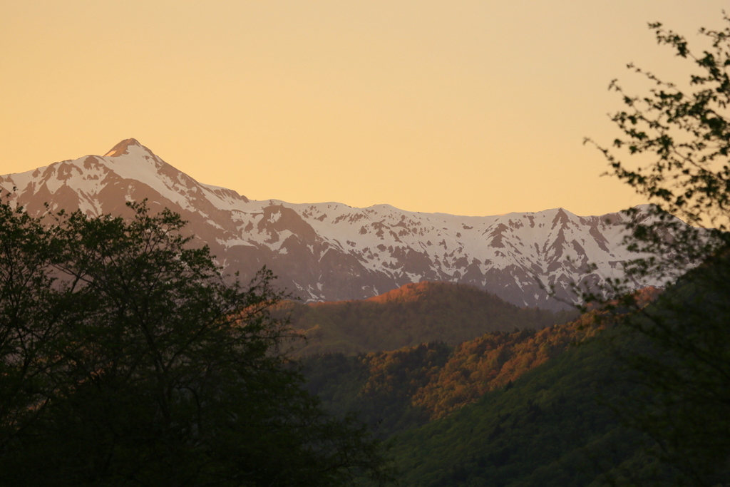 中央アルプス方面