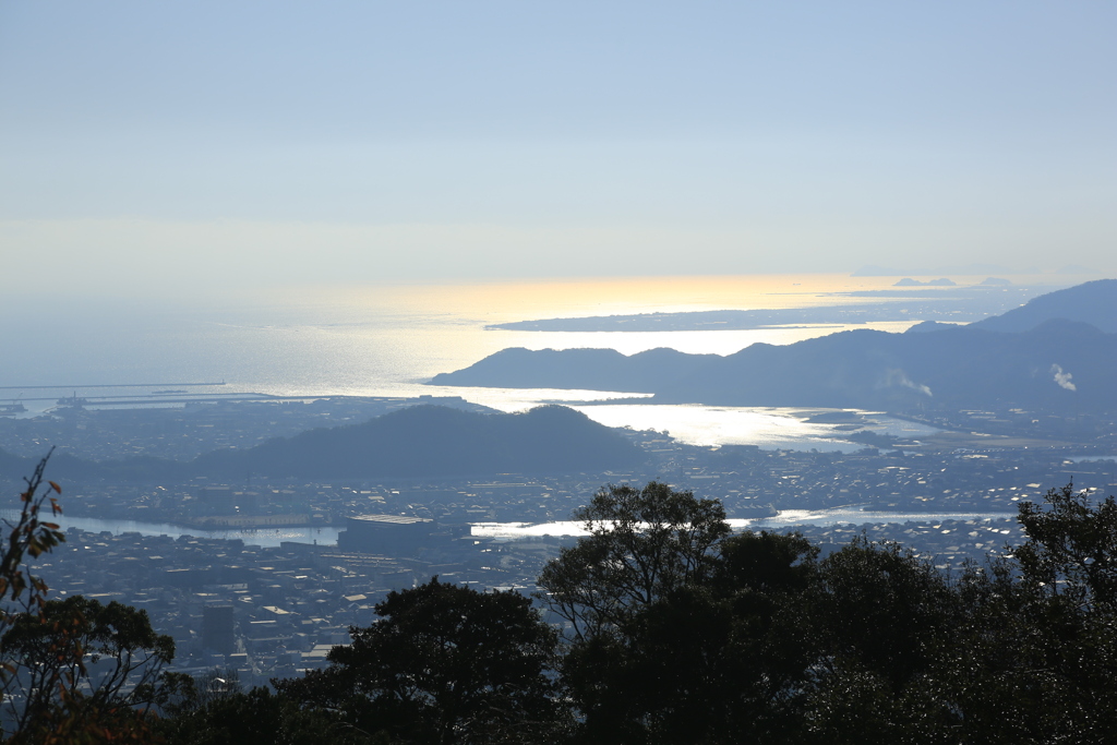 徳島市街を望む