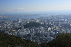眉山公園展望台より