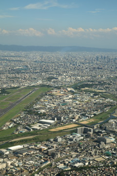 伊丹空港空から