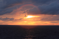 新日本海フェリーからの夕陽