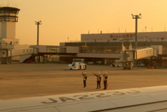 山形空港　離陸前