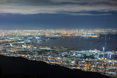 大阪方面の夜景