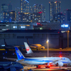 都会と飛行機