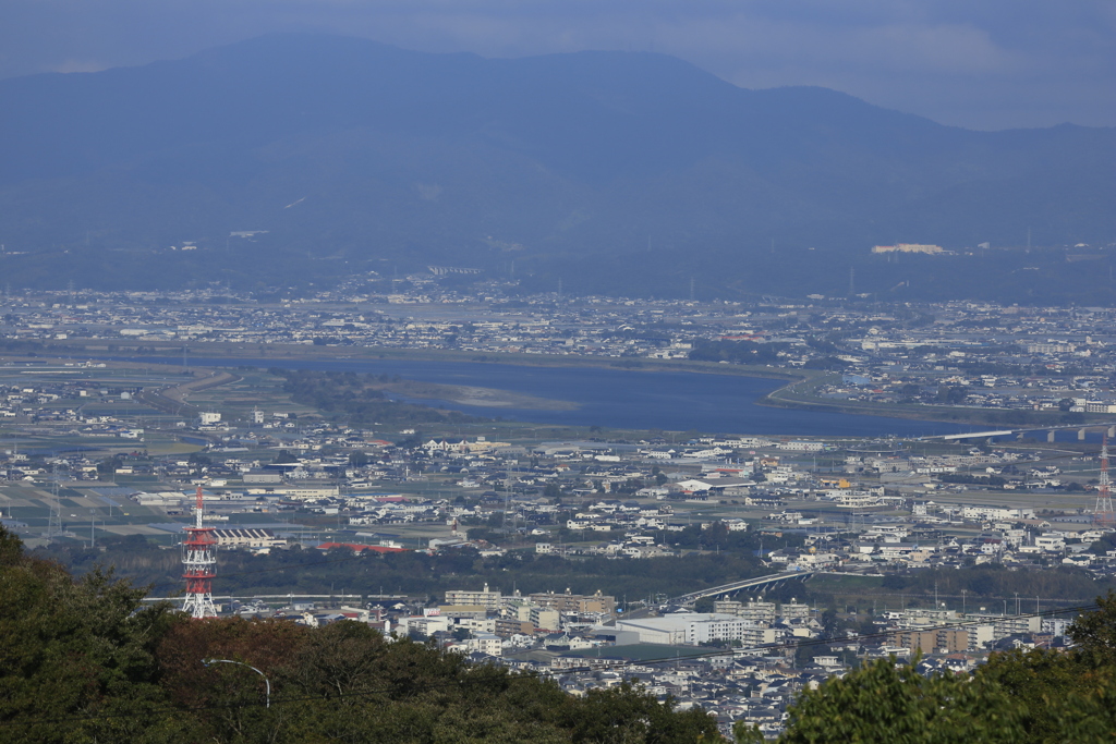 眉山公園展望台より