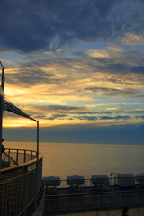 フェリーからの夕暮れ