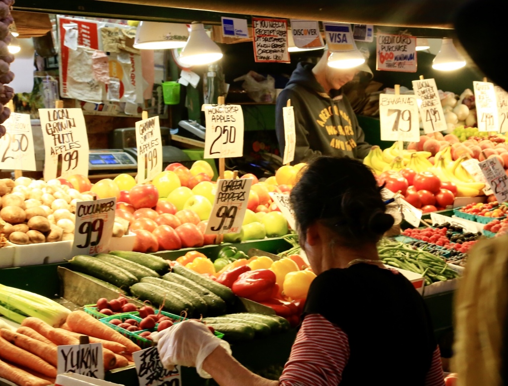シアトル　パイクプレースの市場