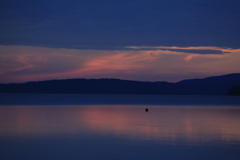 網走湖の夜明け 網走湖の夜明け