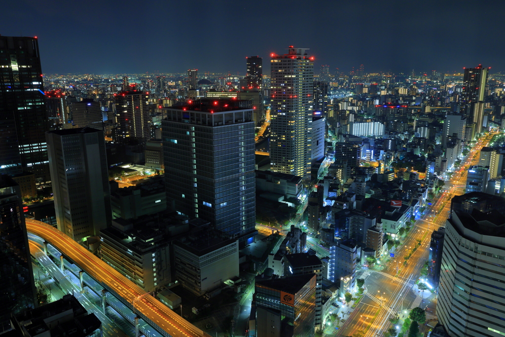 梅田の夜景