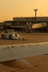山形空港　離陸前