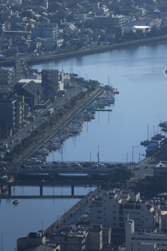 眉山公園展望台より