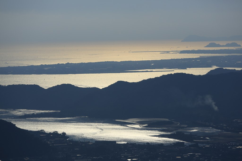 眉山公園展望台より