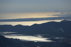 眉山公園展望台より