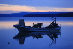 網走湖の夜明け 網走湖の夜明け