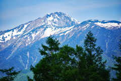 北岳と池山吊尾根