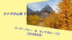 カナダの山旅2016B：ラーチバレー・センチネルパストレッキング(1)