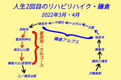 人生2回目のリハビリハイク in 鎌倉 2022-4 (1)
