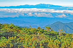 太郎山より望む加賀の白山