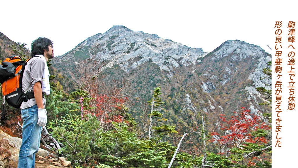 甲斐駒ヶ岳登頂の山旅2005(6)