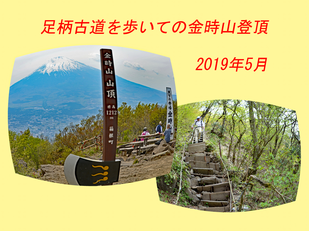 足柄古道を歩いての金時山登頂 2019 (1)