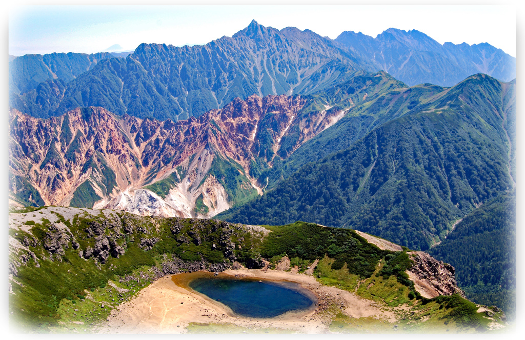 鷲羽岳頂上から眺める絶景