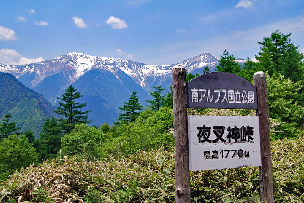 夜叉人峠登山口から登って峠に到着