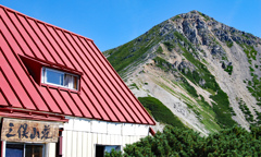 三俣山荘と鷲羽岳