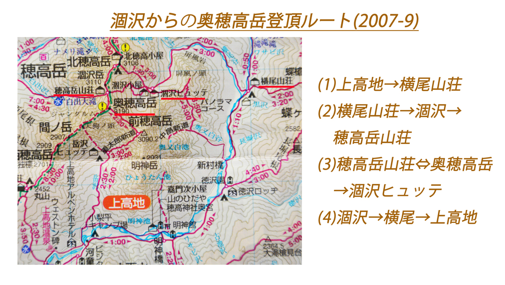 奥穂高岳登頂の山旅2007(40)
