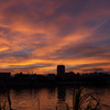 狩野川夕景