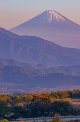 紅葉と秋の富士山