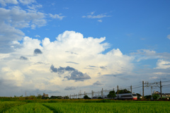 関東を飲みこむ雲